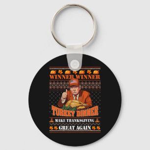 Trump Winner Funny Winner Turkey Dinner Thanksgivi Key Ring