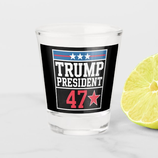Trump Wins 2024 Election Trump Won 2024 Shot Glass (Front)