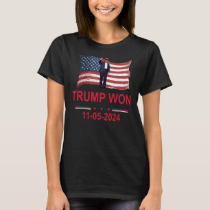 Trump Wins 2024 Election Trump Won 2024  T-Shirt