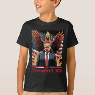 Trump Wins 2025 Pcute Ss Cute Ssnix Rising From Th T-Shirt