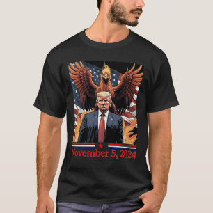 Trump Wins 2025 Pcute Ss Cute Ssnix Rising From Th T-Shirt