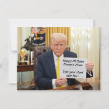 Trump Wishes Happy, Birthday or Event 