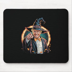Trump Witch Parody Pointing Halloween Costume  Mouse Mat