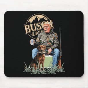 Trump With Dog Duck Waterfowl Hunting Camo Preside Mouse Mat