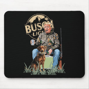Trump With Dog Duck Waterfowl Hunting Camo Preside Mouse Mat