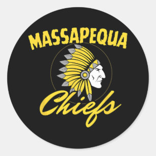 Trump With Mapequa Chiefs 2025 Classic Round Sticker