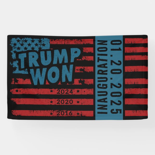 Trump Won 2024 Banner (Horizontal)