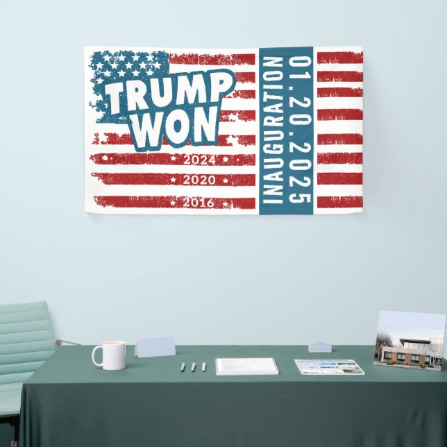 Trump Won 2024 Banner (Tradeshow)