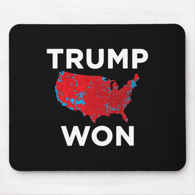 Trump Won 2024 Correct Election Result Map 2024 Me Mouse Mat (Front)