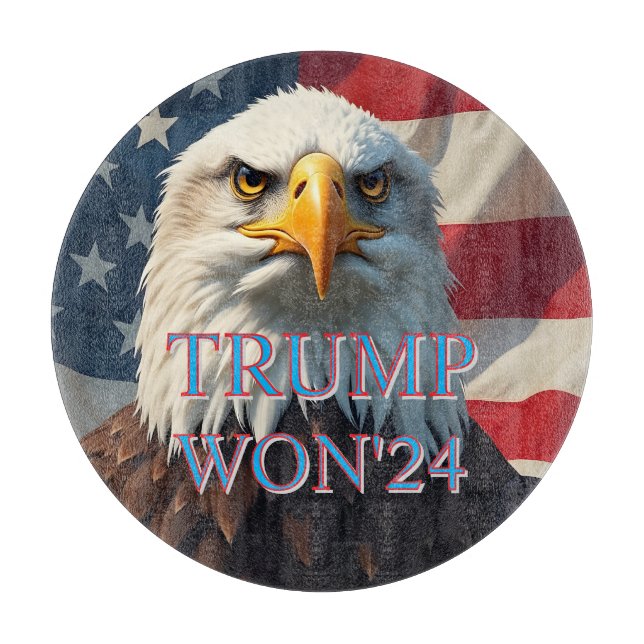 TRUMP WON 2024 CUTTING BOARD (Front)
