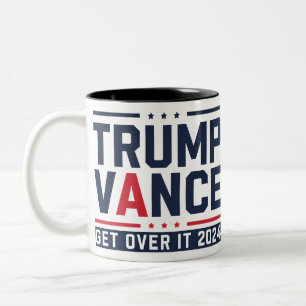 Trump Won 2024 Election President Trump Vance Two-Tone Coffee Mug
