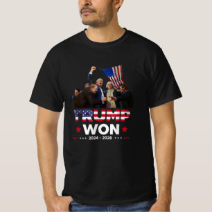 Trump Won 2024 Get Over It 47th US President T-Shirt