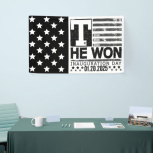 Trump Won 2024   January 20 2025 Inauguration Day Banner