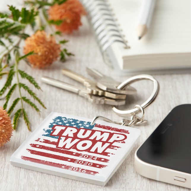 Trump Won 2024 Key Ring (Front Right)