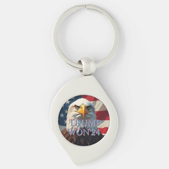 TRUMP WON 2024 KEY RING (Front)