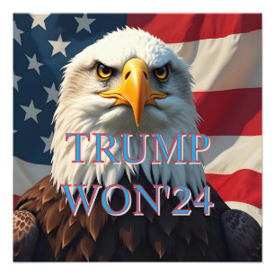 TRUMP WON 2024 PHOTO PRINT