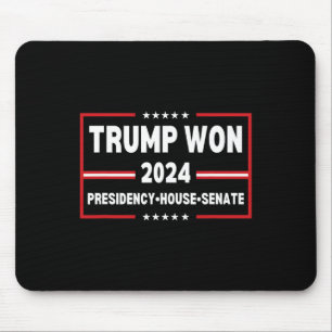 Trump Won 2024 Presidency Senate House Mega Republ Mouse Mat