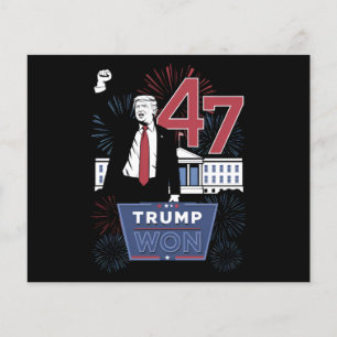 Trump Won 2024 President 47 America USA Flyer