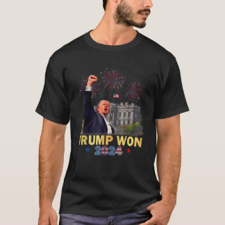 Trump Won 2024 President 47th Of White House Donal T-Shirt