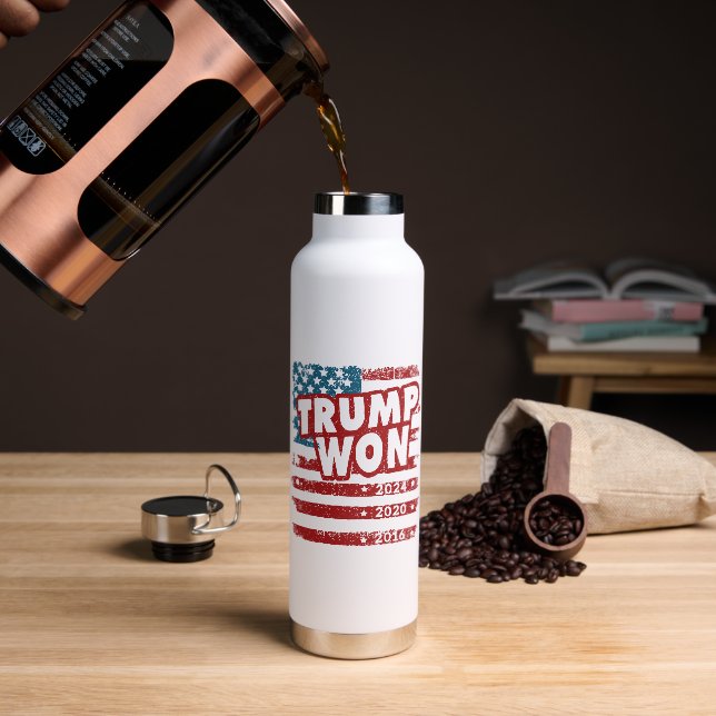 Trump Won 2024 Water Bottle (Coffee)