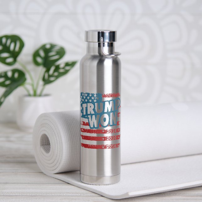 Trump Won 2024 Water Bottle (Yoga)