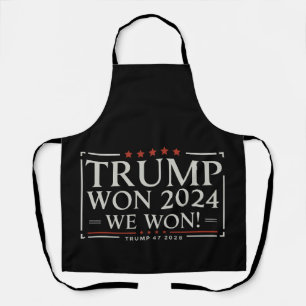 Trump Won 2024 We Won 47 2028 USA Apron