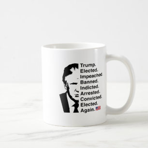 Trump Won 2024 Word List Re-elect Victory 45 47 Tr Coffee Mug