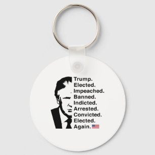 Trump Won 2024 Word List Re-elect Victory 45 47 Tr Key Ring