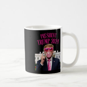 Trump Won 2025 President Trump Blowing Bubble Gum Coffee Mug