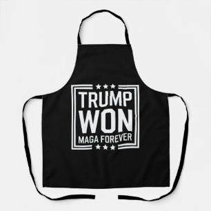 Trump won 47th US President Maga Election 2024 Apron