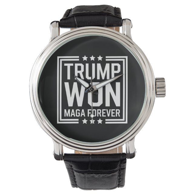 Trump won 47th US President Maga Election 2024 Watch (Front)