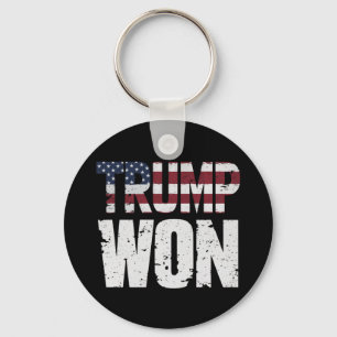 Trump Won 47th US President Won Election 2024 Key Ring