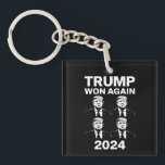 Trump Won Again 2024 Election Inauguration Day 47  Key Ring<br><div class="desc">Trump Won Again 2024 Election Inauguration Day 47 President</div>