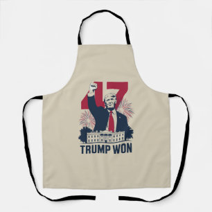 Trump Won Again 2024 Election President 47 th  Apron