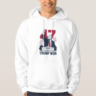 Trump Won Again 2024 Election President 47 th Hoodie