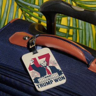 Trump Won Again 2024 Election President 47 th Luggage Tag