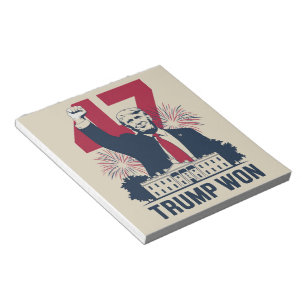 Trump Won Again 2024 Election President 47 th Notepad