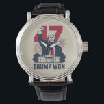 Trump Won Again 2024 Election President 47 th  Watch<br><div class="desc">Trump Won Again 2024 Election President 47 th American Flag</div>