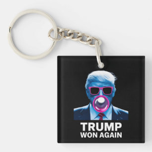 Trump Won Again 2024 Election Vote President 47th Key Ring