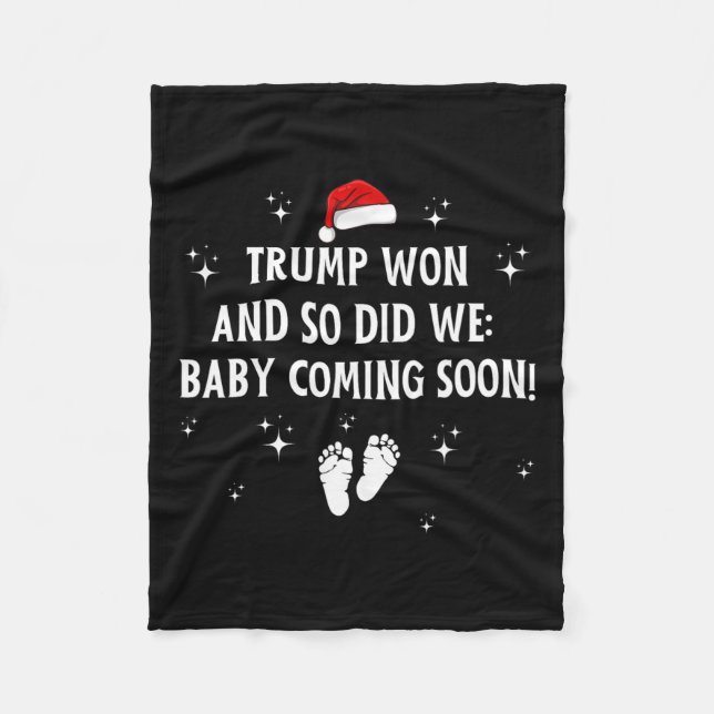 Trump Won And So Did We By  Fleece Blanket (Front)