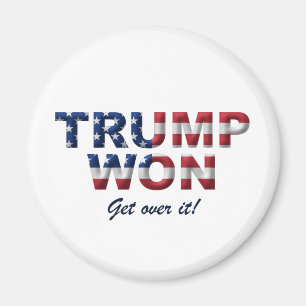 TRUMP WON Fridge Magnet