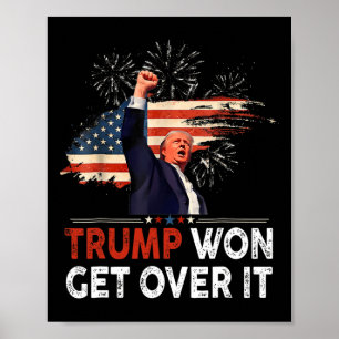 Trump Won Get Over It 2024 Donald Trump Won 2024  Poster