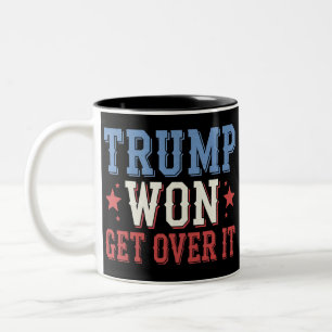 Trump Won Get Over It 2024 Two-Tone Coffee Mug
