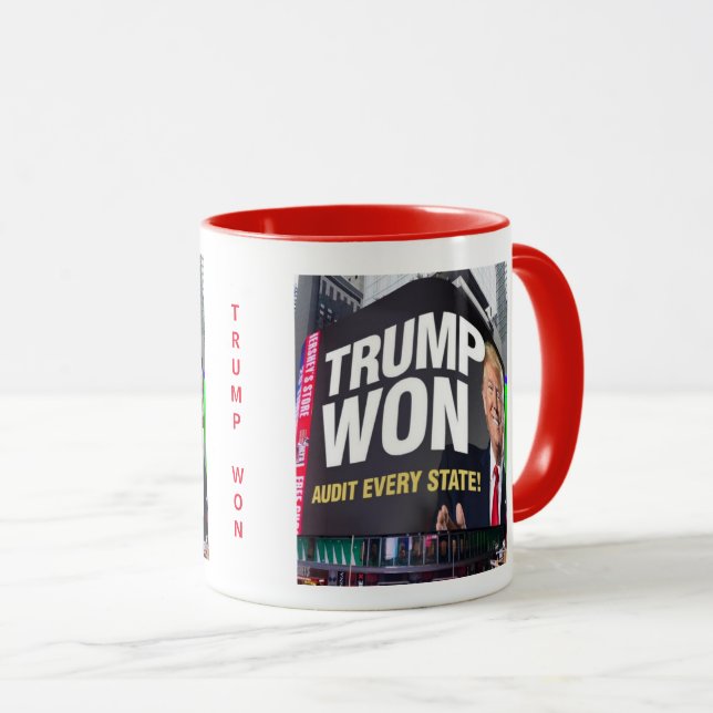 TRUMP WON IN EVERY STATE   MUG (Front Right)