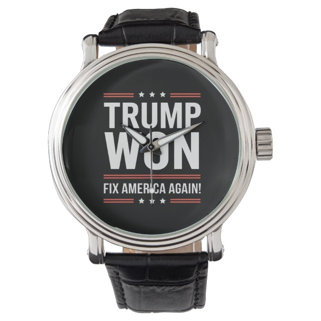 Trump Won MAGA Trump Winner 2024 Fix America Again Watch (Front)