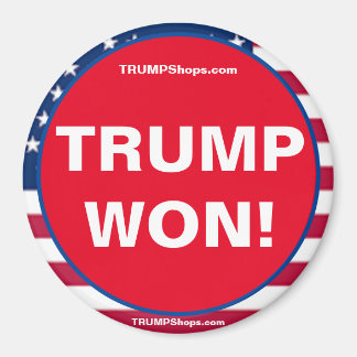 TRUMP WON! Patriotic Magnet