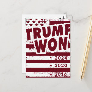 Trump Won Postcard