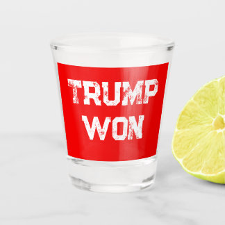 TRUMP WON SHOT GLASS