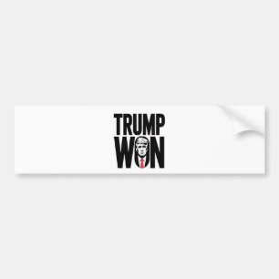 Trump Won Trump Vance Election President Speech Bumper Sticker