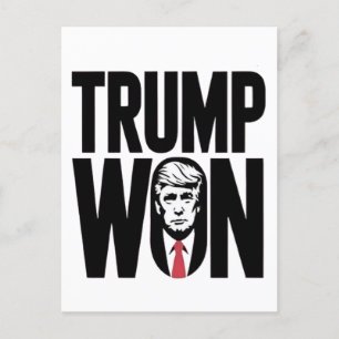 Trump Won Trump Vance Election President Speech  Postcard